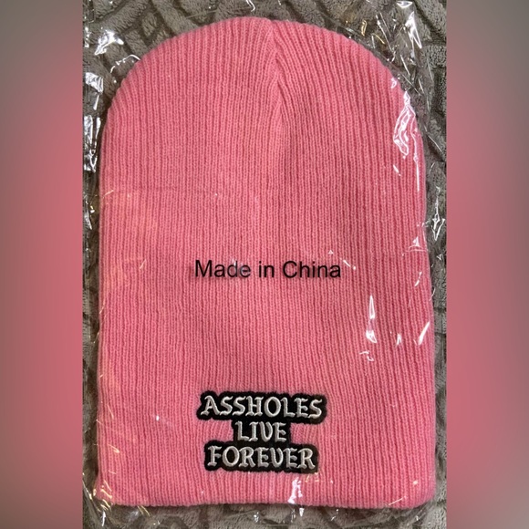 ALF - Assholes Live Forever - Pink Beanie - Picture 2 of 3